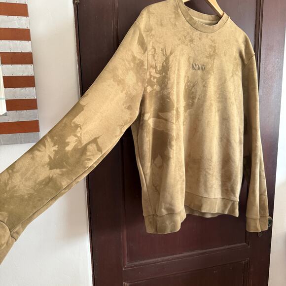 ALLSAINTS | Clay Tie Dye Spellout Logo Crewneck Sweatshirt | Medium - Picture 4 of 11